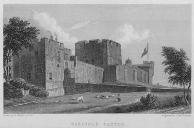 Carlisle Kalesi (gravür) by William (after) Westall