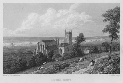 Hythe, Kent (gravür) by William (after) Westall