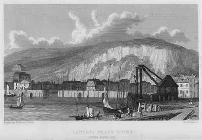 İniş Yeri, Dover, Dış Liman (gravür) by William (after) Westall