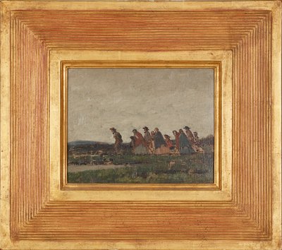 Bir Manzarayı Aşan Figürler (tuval üzerine yağlı boya) by William (circle of) Nicholson