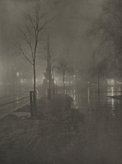 Islak Gece, Columbus Circle, New York, 1899. by William A. Fraser