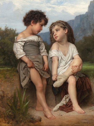 Çayın Kenarında by William Adolphe Bouguereau
