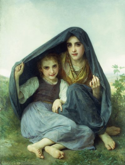 Sığınak, 1891 by William Adolphe Bouguereau