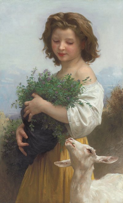 Küçük Zümrüt; Küçük Zümrüt, 1874 by William Adolphe Bouguereau