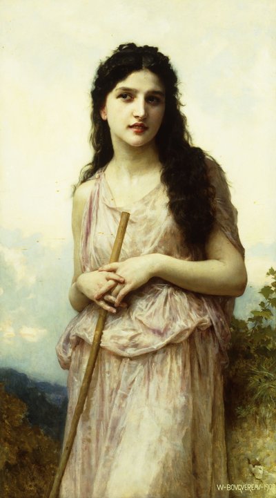 Meditasyon, 1902 by William Adolphe Bouguereau