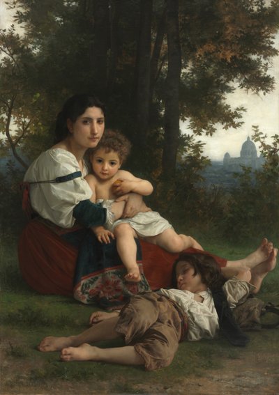 Dinlenmek by William Adolphe Bouguereau
