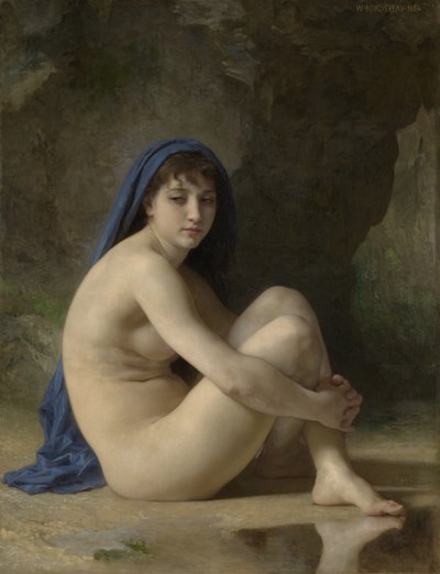 Çıplak Oturan, 1884 by William Adolphe Bouguereau