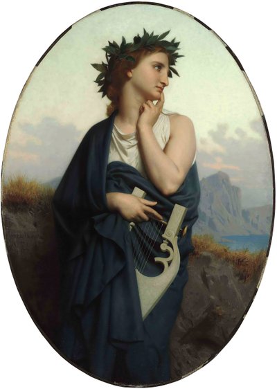 Muse Philomele, 1861. by William Adolphe Bouguereau