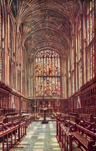 Kings College Şapeli, Cambridge by William Affleck Carruthers