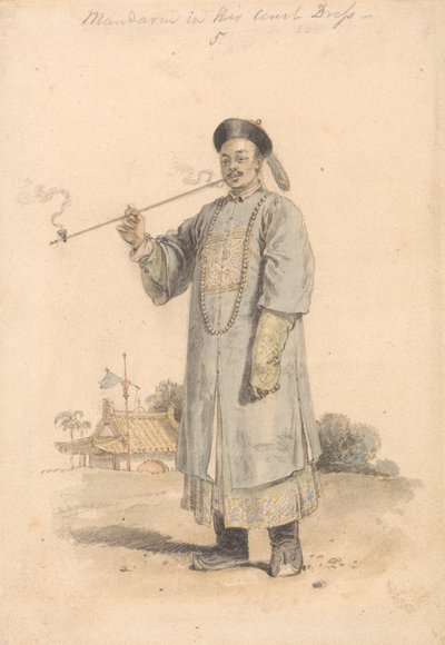 Mahkeme Kıyafeti İçinde Bir Mandarin by William Alexander