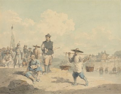 Çin'in Kiang-nan Eyaletinden Doğadan Alınan Görüntü by William Alexander