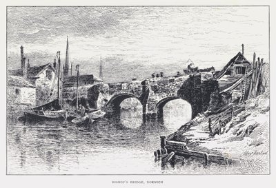 Piskopos Köprüsü, Norwich (gravür) by William Alexander Ansted