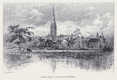 Saray ve Katedral'in Güney Yönü (gravür) by William Alexander Ansted