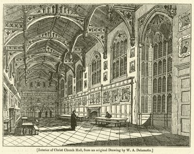 Christ Church Hall İç by William Alfred Delamotte