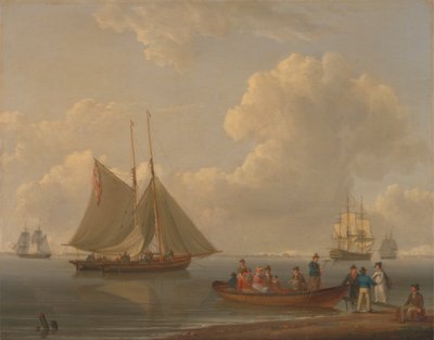 Yolcuları İki Bağlantılı Pakete Çıkaran Bir Wherry by William Anderson