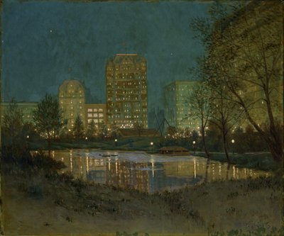 Central Park ve Plaza, 1917-1918. by William Anderson Coffin