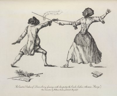 Queensberry ve Soubise Düşesi by William Austin