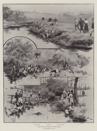 Culmstock Otter Hounds ile Bir Gün by William Barnes Wollen
