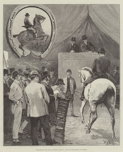 Av Sezonuna Hazırlık, Kingsbury Avcılarının Satışı by William Barnes Wollen