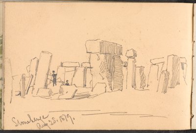?Stonehenge 25 Ağustos 1879.? by William Barnes Wollen