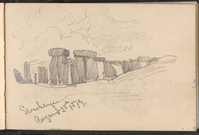 ?Stonehenge, 25 Ağustos 1879? by William Barnes Wollen