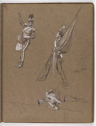 Yağlı boya çalışmaları, ?Bayrak: Albuhera, 16 Mayıs 1811? by William Barnes Wollen