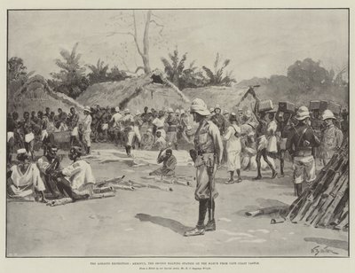 Ashanti Seferi, Akroful, Cape Coast Kalesi'nden Mart'taki İkinci Durdurma İstasyonu by William Barnes Wollen
