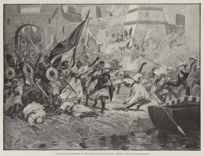 Kraliyet Tarım Salonundaki Askeri Turnuva, Soudan Garnizonunun Sortie by William Barnes Wollen