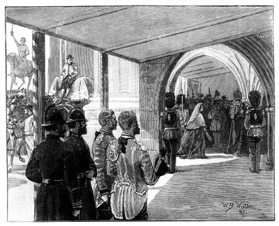 Parlamentonun Açılışı, Westminster, Londra, 1866. by William Barnes Wollen