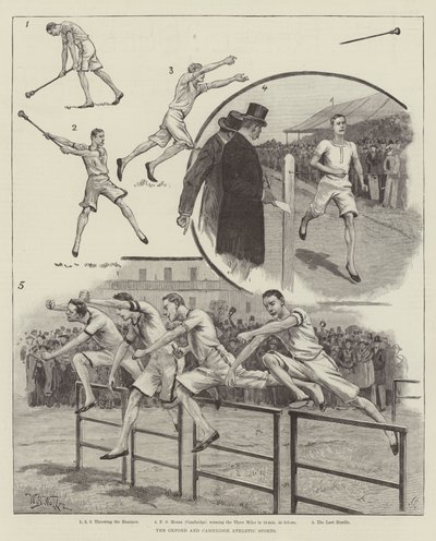 Oxford ve Cambridge Atletik Sporları by William Barnes Wollen