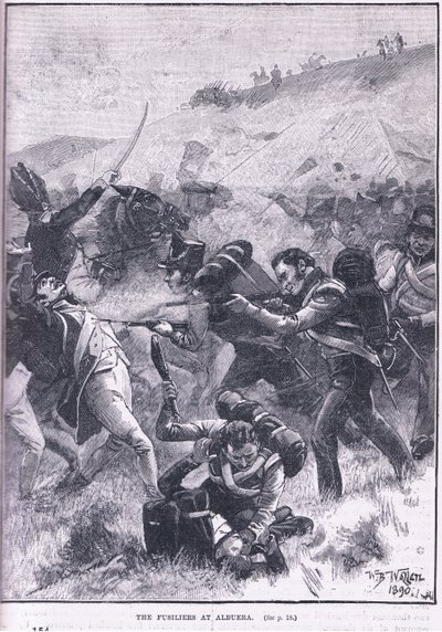 Albuera'daki fusiliers by William Barnes Wollen