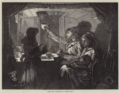 Kanal Yaşamı, Maymun Teknesinde Çay Saati by William Bazett Murray