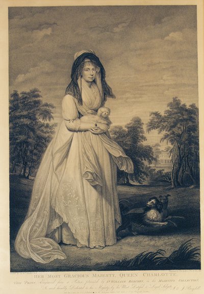 En Merhametli Majesteleri Kraliçe Charlotte, Thomas Ryder ve Thomas Ryder Jnr. tarafından oyulmuş, 1804 by William Beechey
