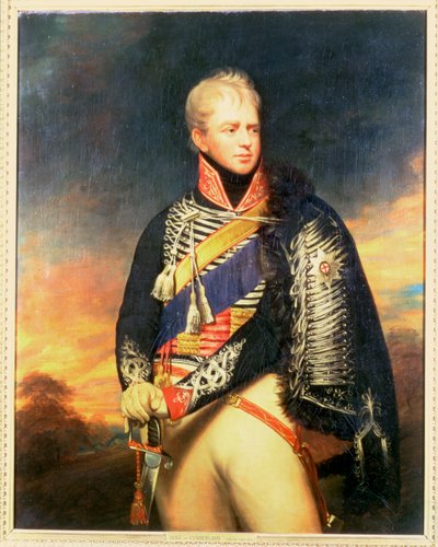 Ernest, Cumberland Dükü ve Hanover Kralı (1771-1851) portresi (tuval üzerine yağlı boya) by William Beechey