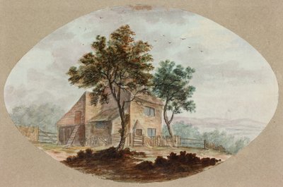 Kırsal Ev (kağıt üzerine kalem ve sulu boya) by William Beilby