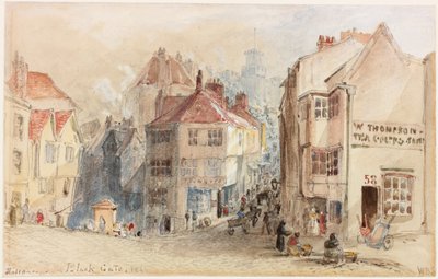 Black Gate'e giriş, Newcastle (gövde rengi) by William Bell Scott