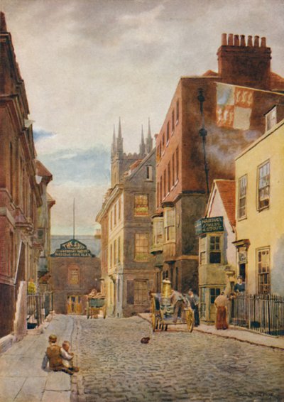Church Street, Güneye Bakış, c1900 by William Biscombe Gardner