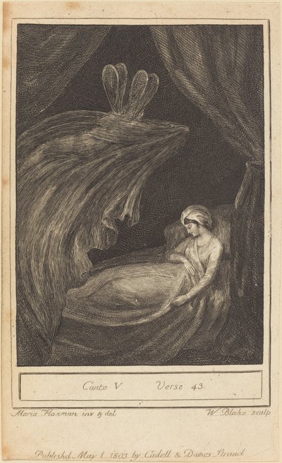 Kanto V, Ayet 43, 1803. by William Blake