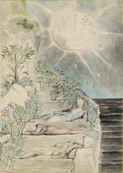 Dante ve Statius uyuyor, Virgil 