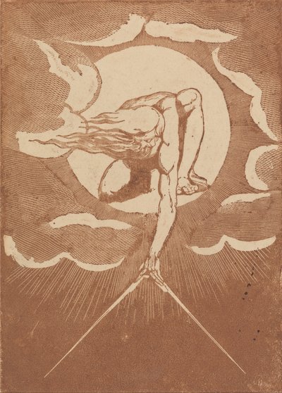 Avrupa. Bir Kehanet, Frontispiece Kanıt İzlenim by William Blake