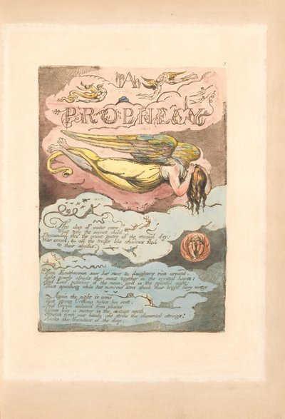 Avrupa. Bir Kehanet, Levha 5, A - Kehanet - Kışın derinleri geldi. . . . (Bentley 6) by William Blake