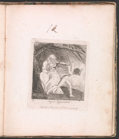 Çocuklar için. Cennetin Kapıları, Levha 13, Yaşlı Cehalet by William Blake