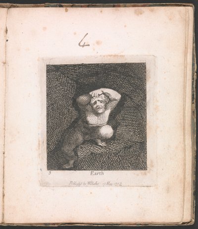 Çocuklar için. Cennetin Kapıları, Levha 5, "Dünya" by William Blake