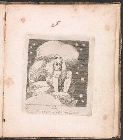Çocuklar için. Cennetin Kapıları, Plaka 6, Hava by William Blake