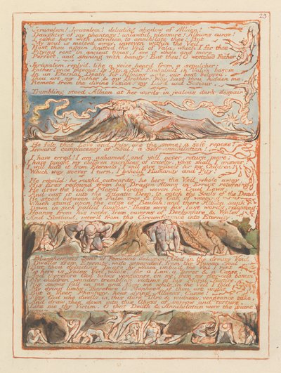 Kudüs, Levha 23, Kudüs! Kudüs!.... by William Blake