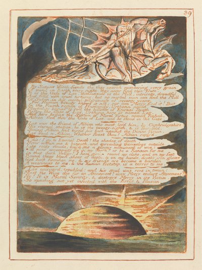 Kudüs, Levha 39, Şeytanlar Tarafından Nöbetçiler.... by William Blake