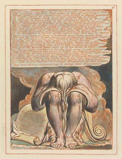 Kudüs, Levha 41, Lejyon olan Hamam.... by William Blake