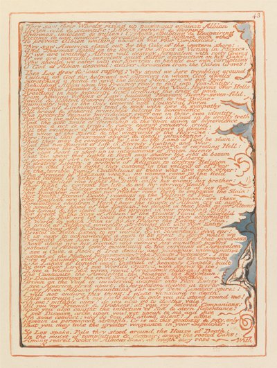 Kudüs, Levha 43, Çarklarını Gördüler.... by William Blake