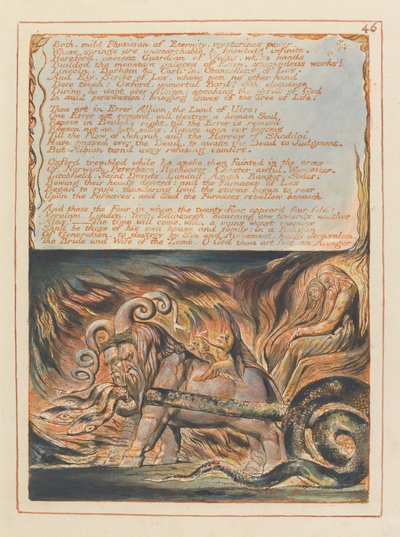 Kudüs, Levha 46, Banyo, Hafif Hekim.... by William Blake