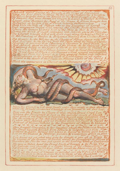 Kudüs, Levha 63, Yehova Druidlerin arasında duruyordu... by William Blake
